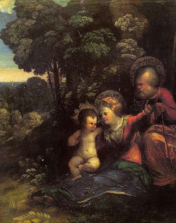 Dosso Dossi The Rest on the Flight into Egypt_4 China oil painting art